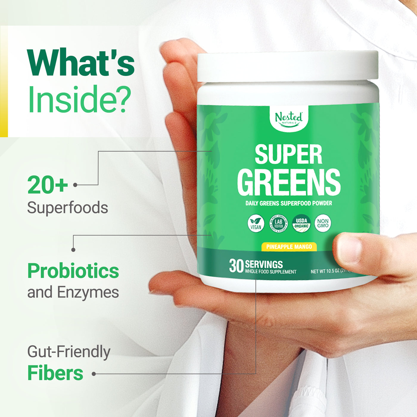 Super Greens - Pineapple Mango