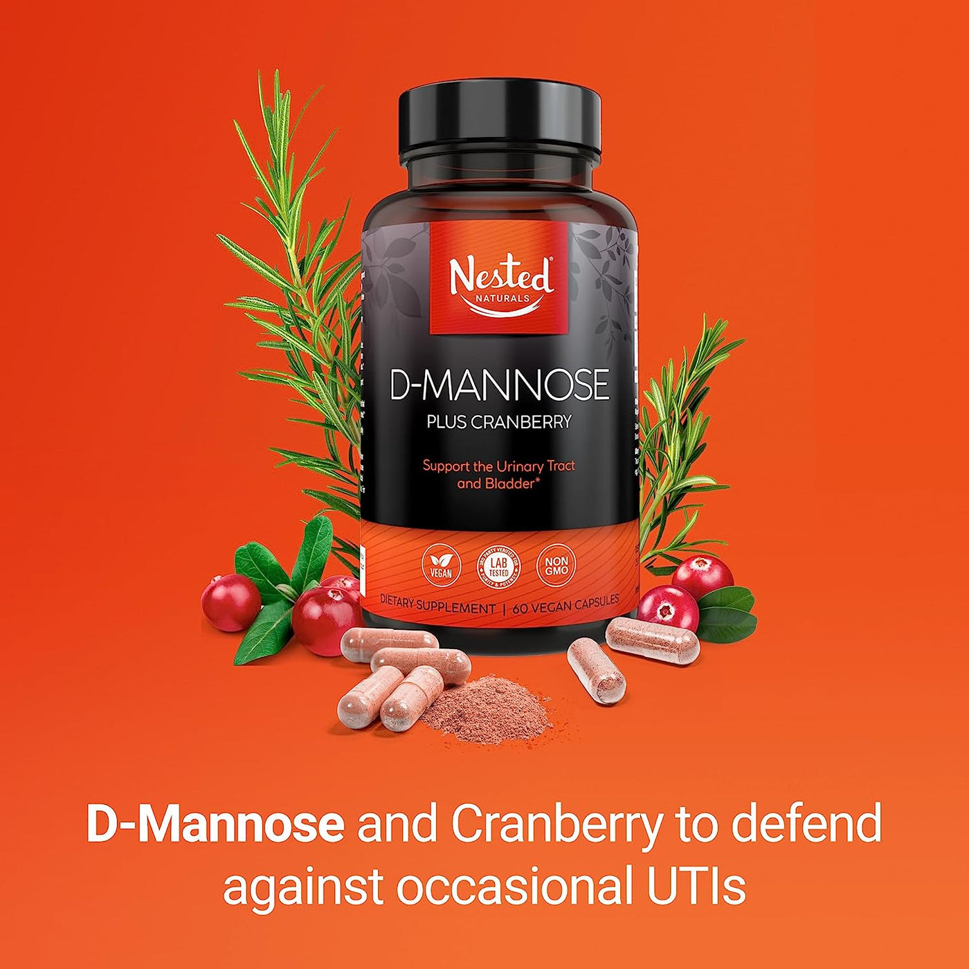 Take DMannose + Cranberry for Natural Prevention of Chronic UTIs