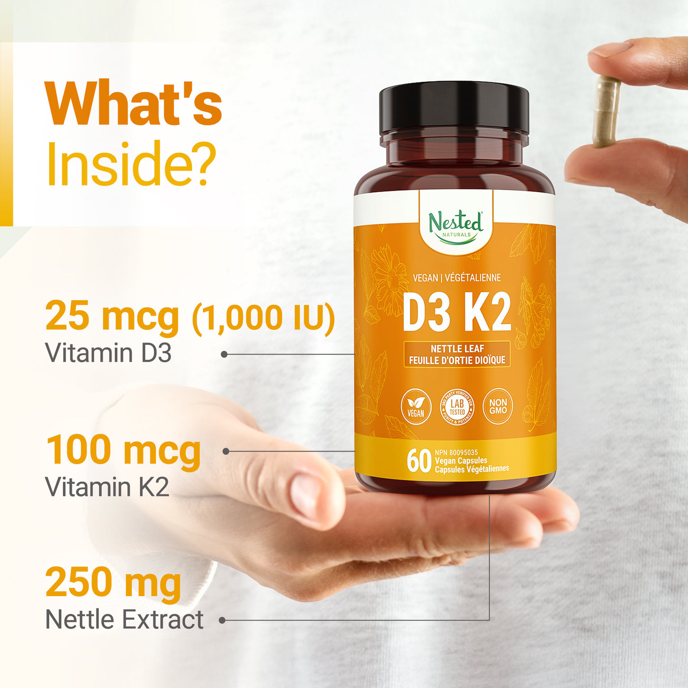 Vitamin D3+K2